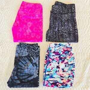 Lot of 4 Women's Leggings Capri and Cropped Champion; AVIA; RBX; Danskin Now
